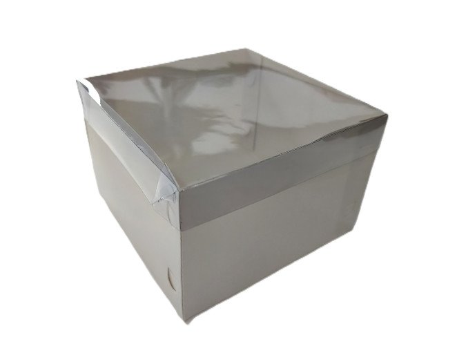 Caixa para Presente 13,5x13,5x9 BRANCO Tampa PET Com 10 Caixa para Presente 13,5x13,5x9 BRANCO Tampa PET Com 10