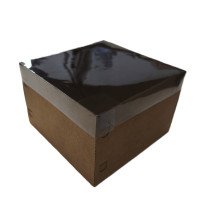 Caixa para Presente 13,5x13,5x6 KRAFT Tampa PET Com 10