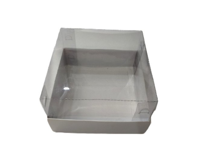 Caixa para Mini Bolo 15x15x10 BRANCO Corpo PET Com 10