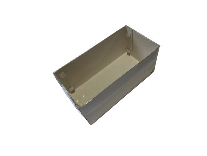 Caixa 21x9,6x11,5 BRANCO com Tampa PET Com 10 Caixa 21x9,6x11,5 BRANCO com Tampa PET Com 10