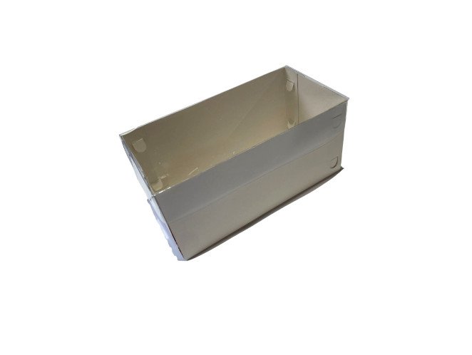 Caixa 21x9,6x11,5 BRANCO com Tampa PET Com 10