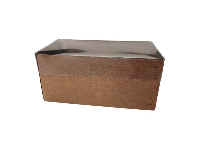 Caixa para Presente 17x8,5x8 KRAFT Tampa PET Com 10