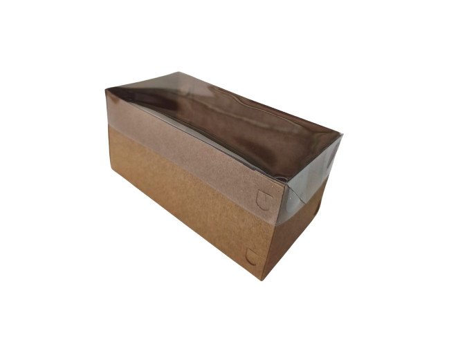 Caixa para Presente 21x9,6x11,5 KRAFT Tampa PET Com 10 Caixa para Presente 21x9,6x11,5 KRAFT Tampa PET Com 10