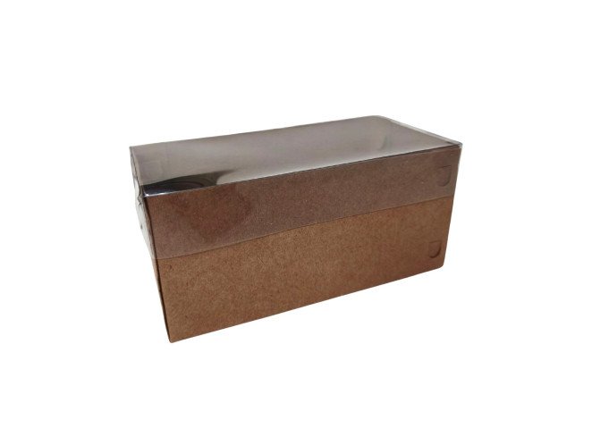 Caixa para Presente 17x8,5x8 KRAFT Tampa PET Com 10