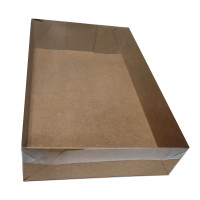 Caixa para Presentes 37x24x8 KRAFT Tampa PET Com 05