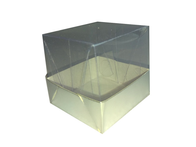 Caixa para Doce 5x5x5 BRANCO Corpo PET Com 10
