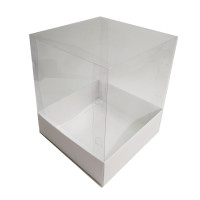 Caixa para Presente 6x6x6 BRANCO Corpo PVC Com 10