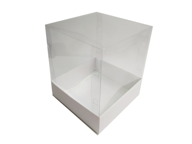 Caixa para Presente 6x6x6 BRANCO Corpo PVC Com 10