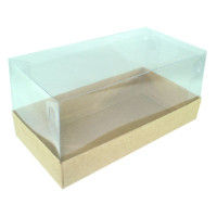 Caixa para Presente 12x6x6 KRAFT Corpo PET Com 10