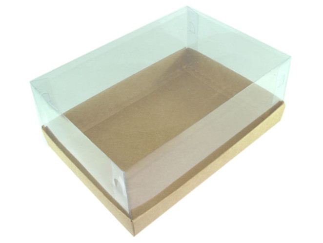 Caixa para Presente 22x15,5x9 KRAFT Corpo PET Com 10