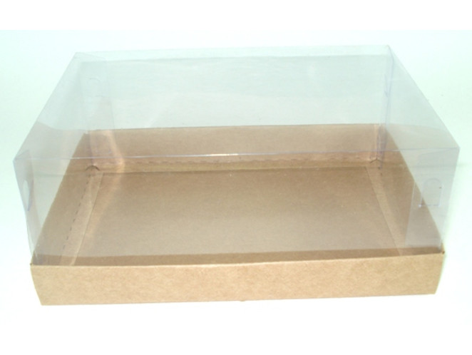 Caixa para Presente 30x22x9 KRAFT Corpo Transparente Com 05