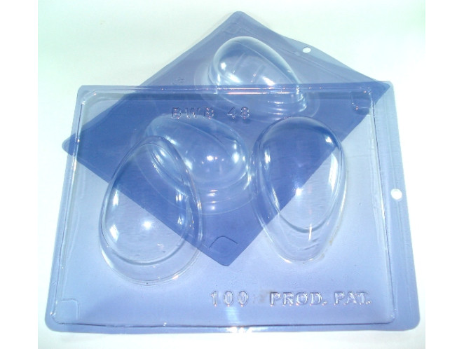 Forma BWB Ovo de Páscoa 100gr Ref.48 Com Silicone