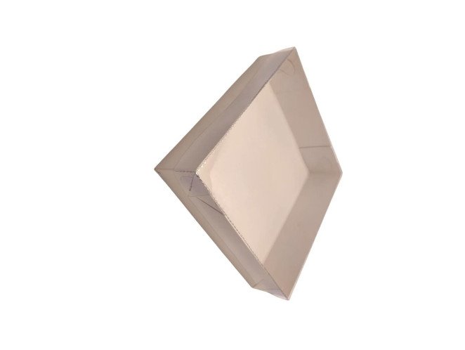 Caixa para 16 Brownie 25x25x5 BRANCO Tampa PET sem Berço Com 10