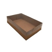 Caixa para Presente 21x13x5 KRAFT Tampa PET Com 10